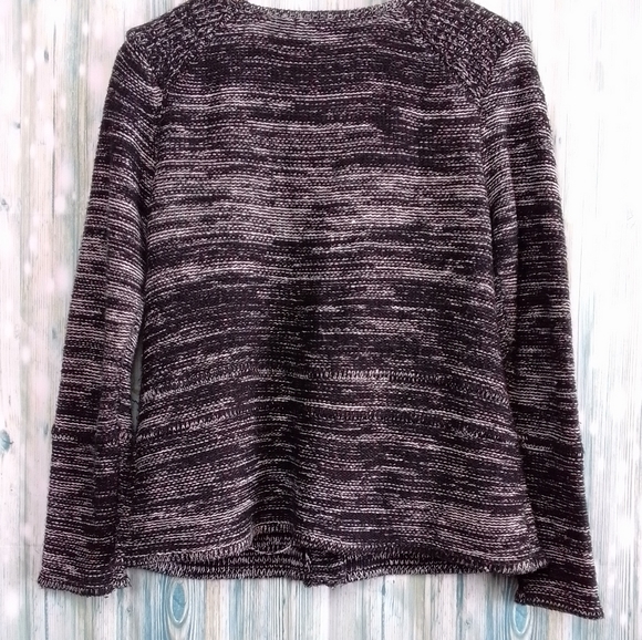 Dex zip up sacket with beaded shoulder detail black & gray Large - Picture 2 of 8